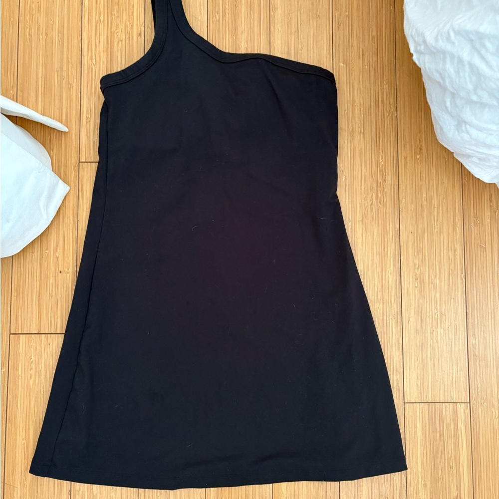 Outdoor voice Black One-Shoulder Dress